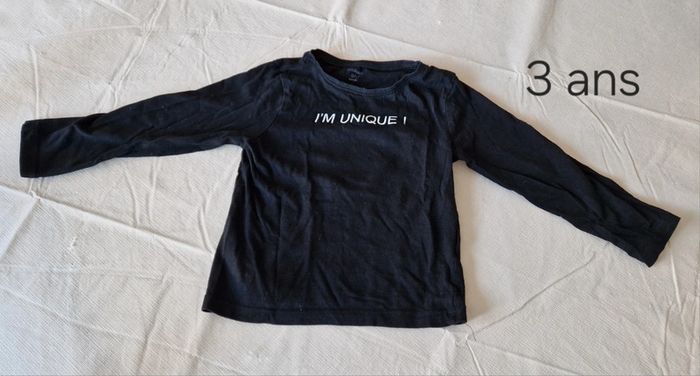 Tee shirt à longue manche 3 ans