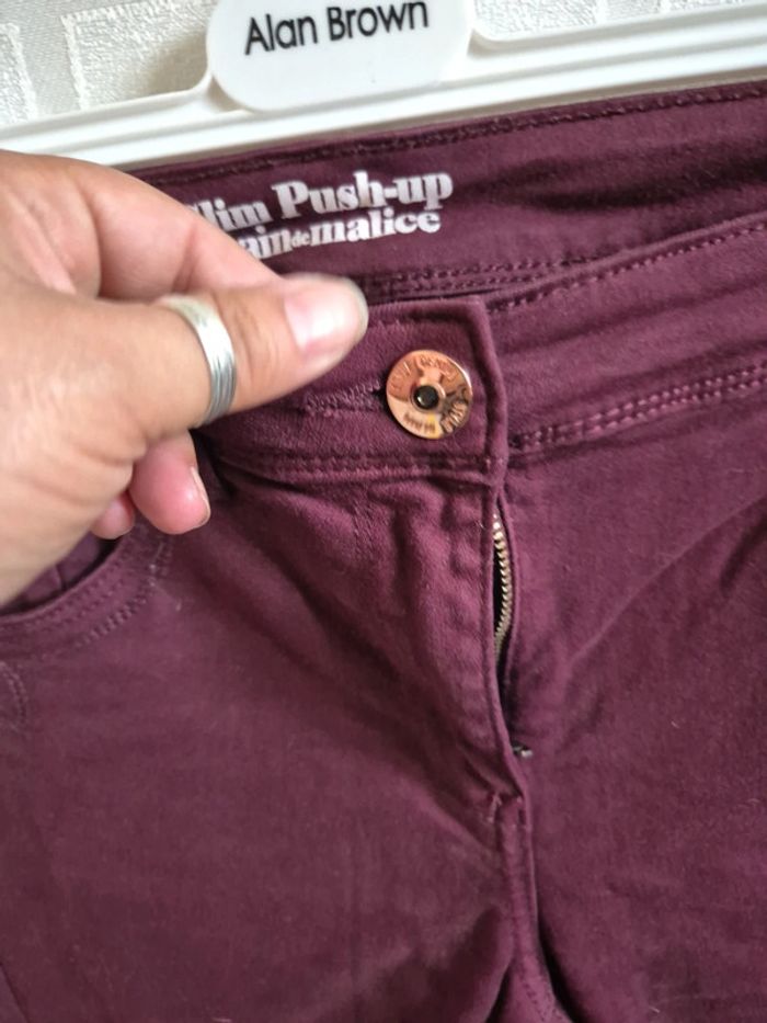 pantalon slim push up grain de malice taille 38 - photo numéro 4