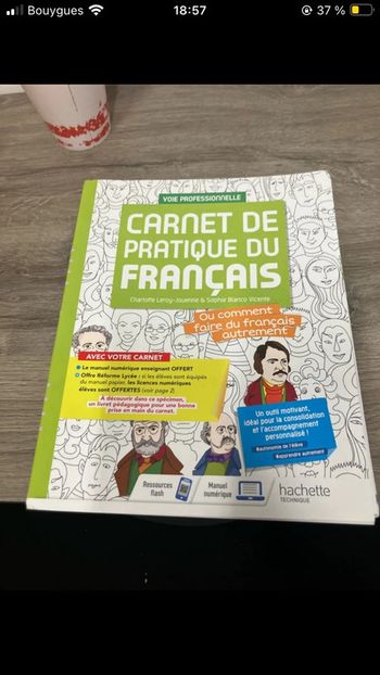 Carnet de pratique du français Voie professionnelle