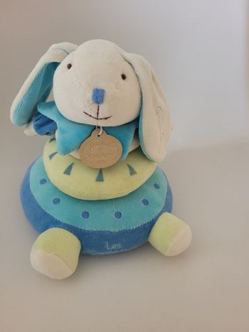 Pyramide éveil lapin Merlin Les Z'amigolos Doudou et Compagnie