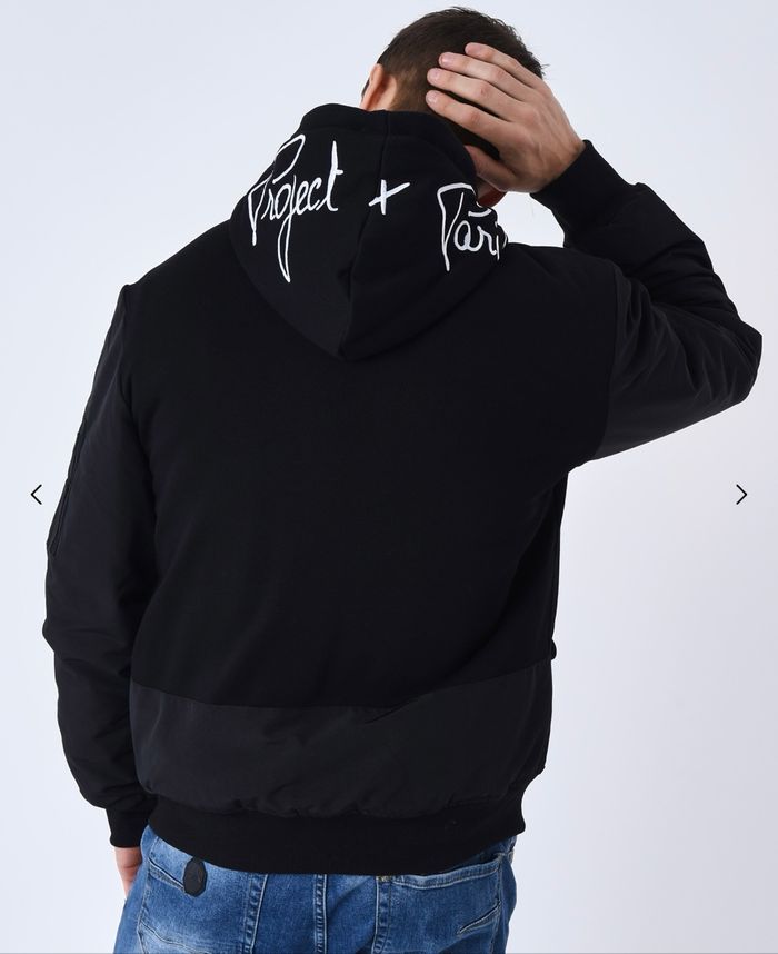VESTE À CAPUCHE BI-MATIÈRE DOUBLURE MOUMOUTE - photo numéro 2