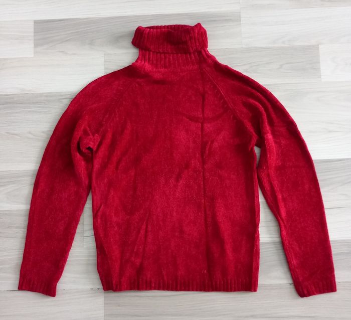 Pullf femme à col roulé rouge Debbie Morgan taille M - photo numéro 8