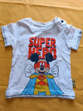 Tee shirt manches courtes Mickey 24 mois 86 cm