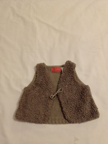 Petit pull habillé manches courtes intérieur doublé voir photos taille 12 mois 74 cm voir photos