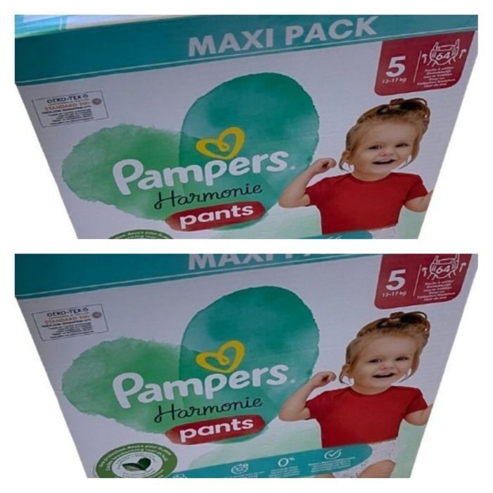 Lot de 128 Couches Pampers Harmonie Pants 12-17 kg Taille 5 Neuf
