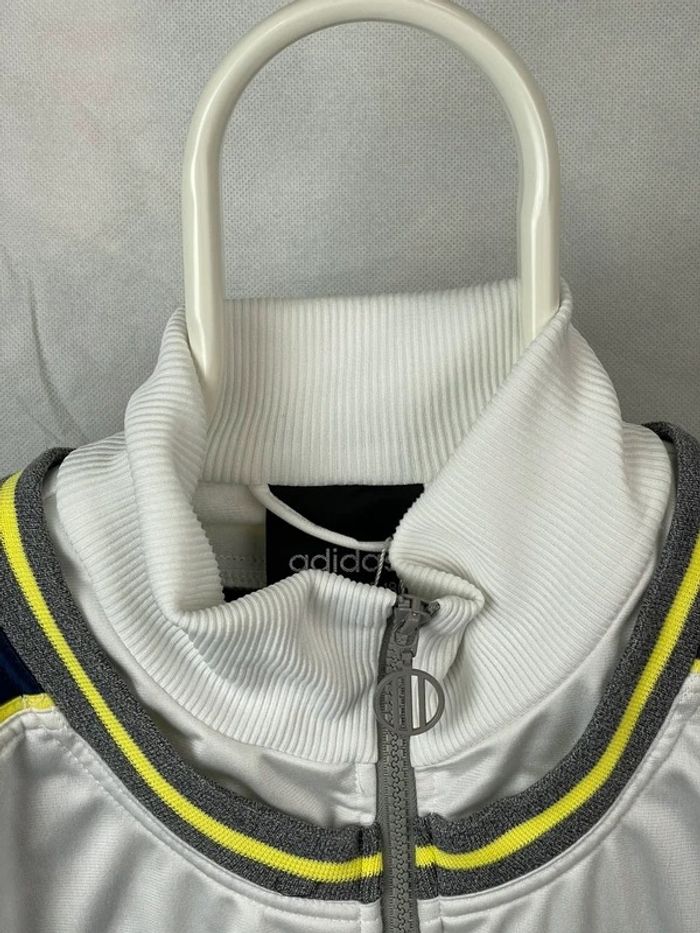 Track Jacket Adidas Rare vintage 80’s Grise Blanc Logo Bordee L - photo numéro 3