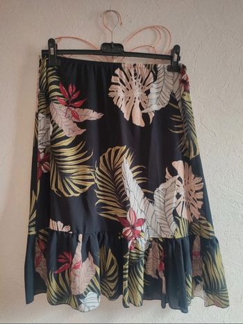Jupe imprimée feuilles