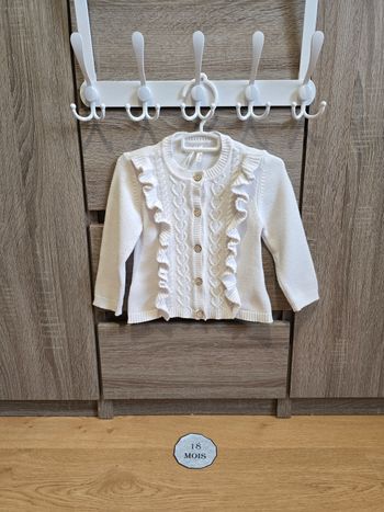 Vêtement Bébé Fille - Gilet blanc  - Orchestra - 18 mois 81 cm
