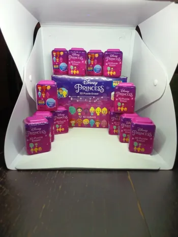 Lot de 12 - Figurine Disney Princesses - 3D Puzzle Eraser