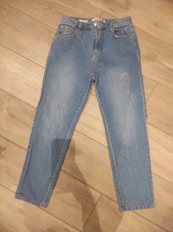 Jean taille haute coupe mom