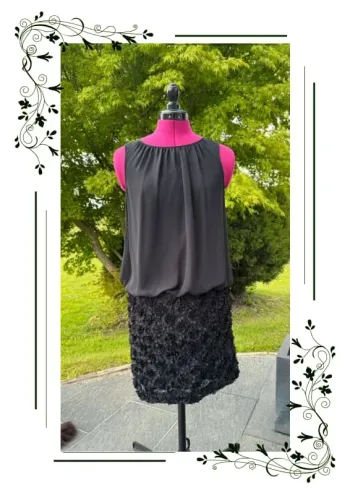 Magnifique petite robe noire esprit, taille 40