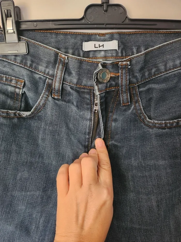 Pantalon Jean bleu LH taille 34 en très bon état - photo numéro 3
