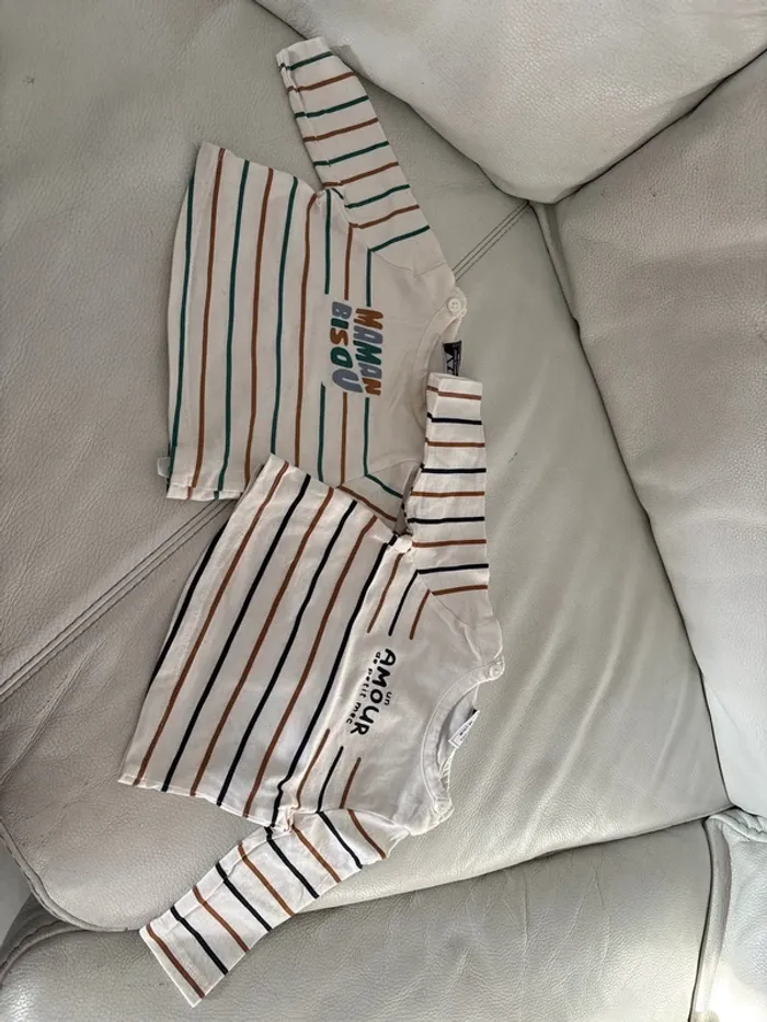 Lot de 2 t-shirt tape à l’œil