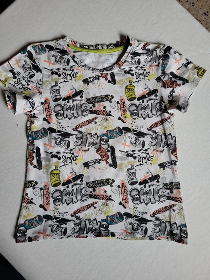 T shirt fait main skate