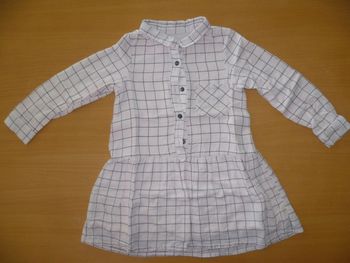 robe manches longues rose carreaux