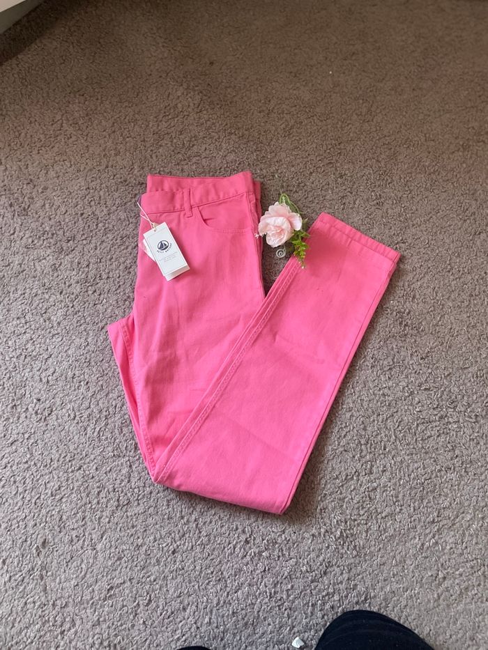 Jean rose Petit Bateau – Taille 12 ans / 152 cm Neuf