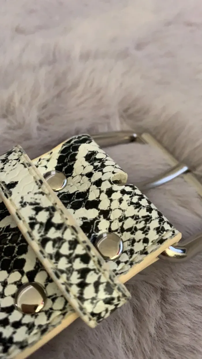 Ceinture femme motif python - photo numéro 5