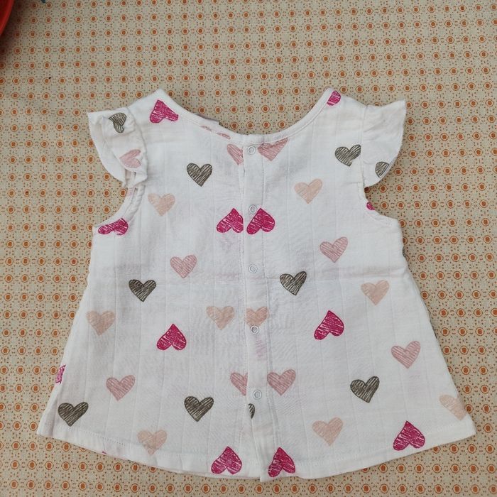 Blouse gaze de coton 9-12 mois - photo numéro 3