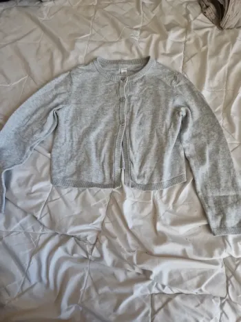 Gilet boléro gris