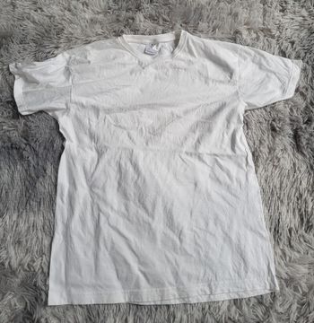 T-shirt blanc coton Zeeman Taille M - Petit prix / Idéal Complément de Lot 📦