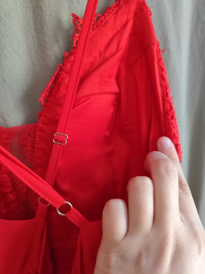 Robe longue rouge pour occasion taille M neuve - photo numéro 10