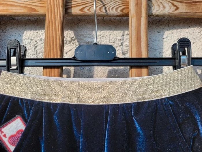 Ensemble billieblush velours bleu nuit 🕰 pantalon jogging et haut manches longues 6 ans - photo numéro 9