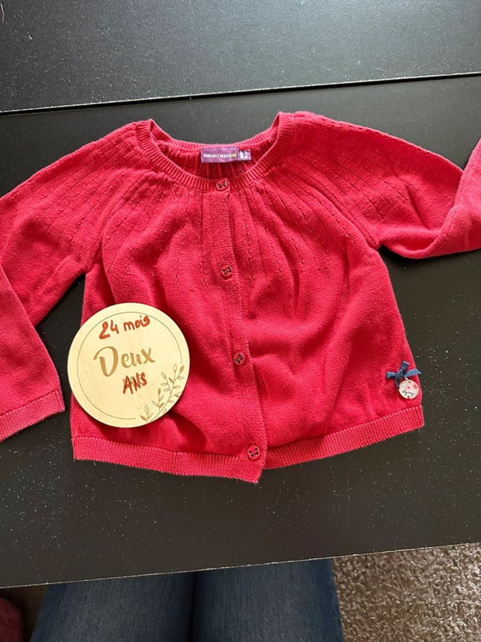 Gilet rouge 24 mois