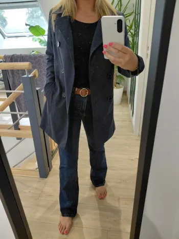 Trench bleu marine