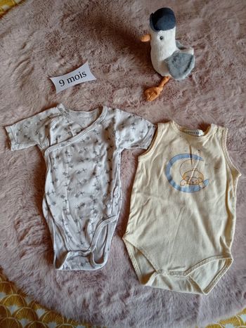 Lot de 2 bodies 9 mois