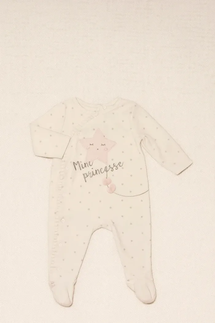 💚Pyjama bébé fille "Mini Princesse" GÉMO – 12 mois