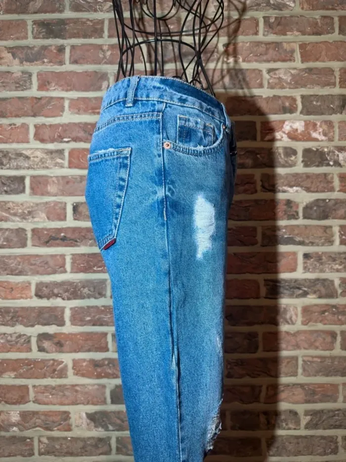 Jeans bleu à trous Jennyfer Taille XS / 34 - photo numéro 11