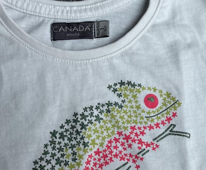 Tee-shirt/ Tunique fille 3 ans, Canada House - photo numéro 3