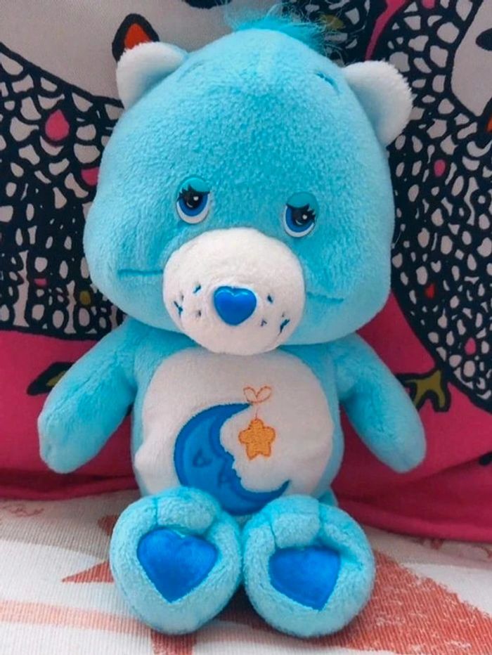 Peluche Bisounours bleu petit modèle 20 cm de marque