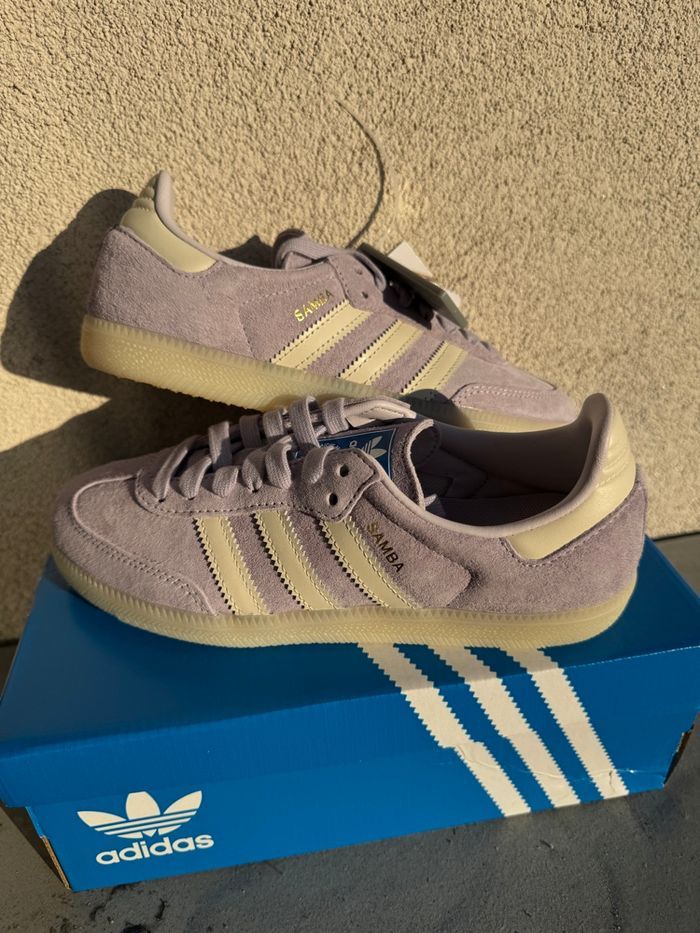 Adidas Samba Violet pale - photo numéro 4