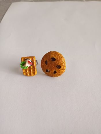 Bagues cookie et gaufre