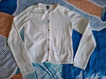 Gilet blanc Kiabi 10 ans
