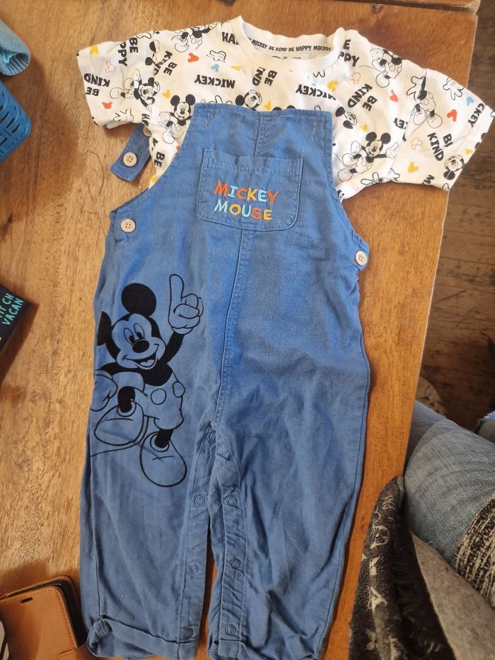Ensemble salopette mickey - photo numéro 2