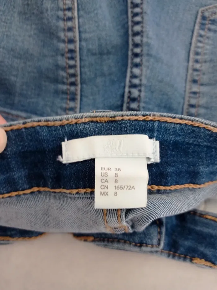 Magnifique short en jeans bleu fashion T.M H&M - photo numéro 4