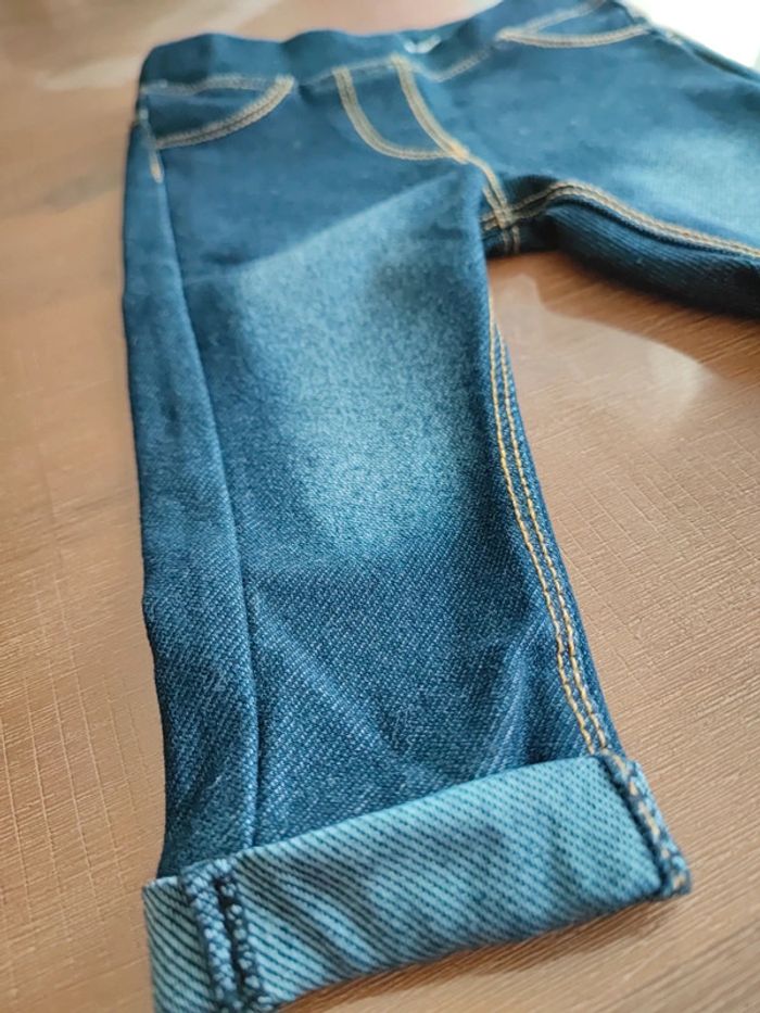 Legging jean bleu 6 mois - photo numéro 2