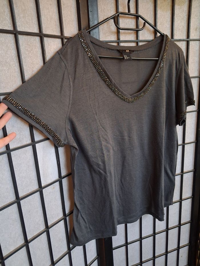 T.shirt femme - Taille 38 - H&M - photo numéro 3