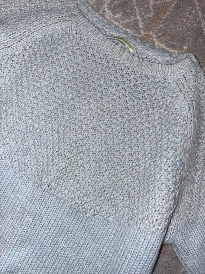 Pull bleu clair avec paille 12 ans - photo numéro 2