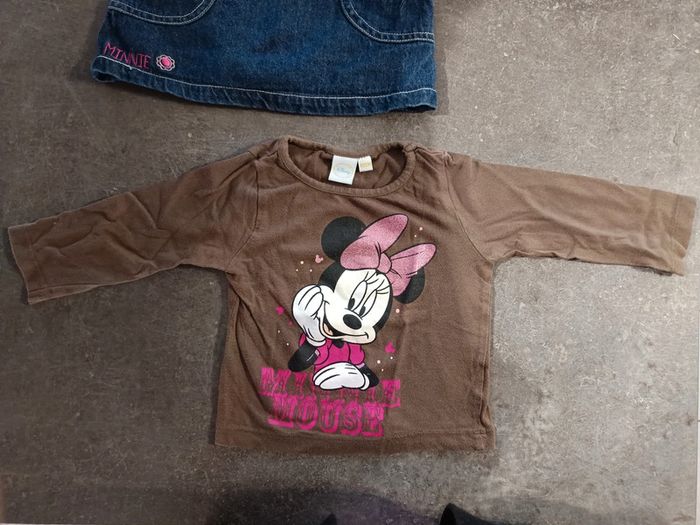 Ensemble robe salopette Minnie 6 mois - photo numéro 5