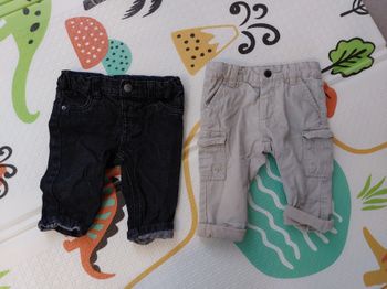 Lot de 2 jeans 6 mois