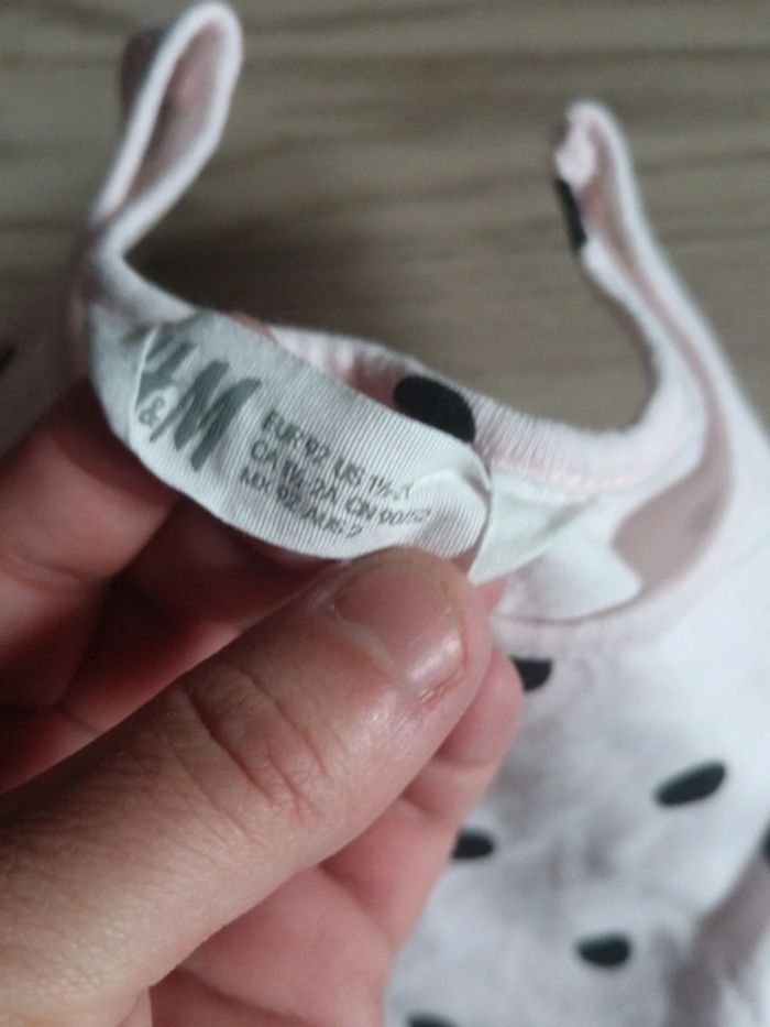 Robe h&m bébé fille été 18 mois 2 ans lapins et pois - photo numéro 3