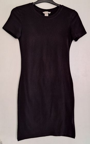 Chemise de nuit simple noire unie