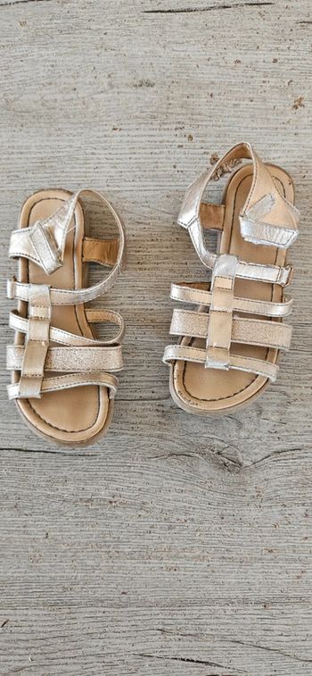 Sandales fille rose/orangé, 26/27, bon état