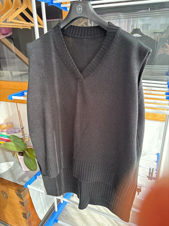 Pull sans manches  noir - photo numéro 3