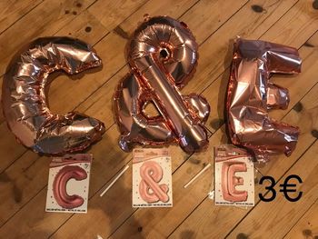 Ballon rose gold C & E