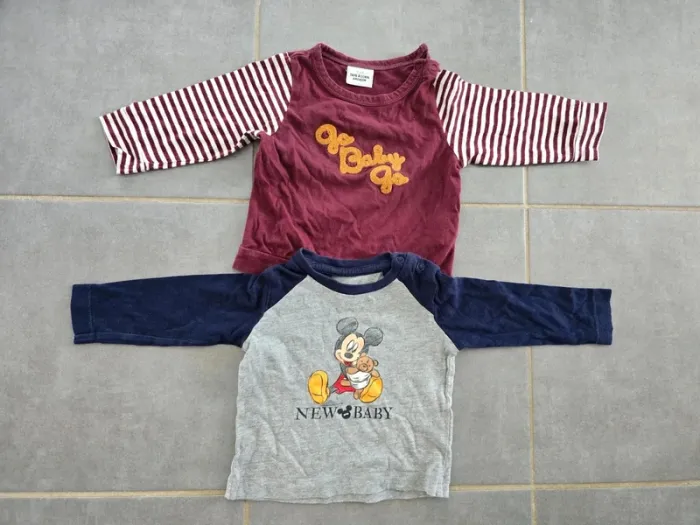 Lot de 2 tee-shirts manches longues