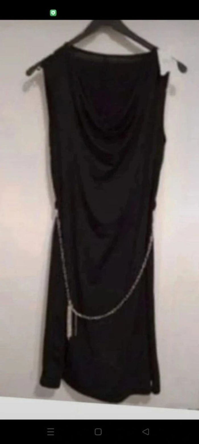 Robe Élégante Noir Femme Chic - photo numéro 3